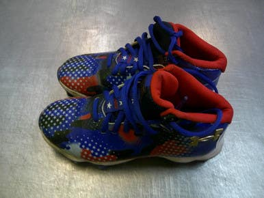 Used Under Armour USA BB/SB Cleats Royal Blue Junior 01.5 11339-S000199573