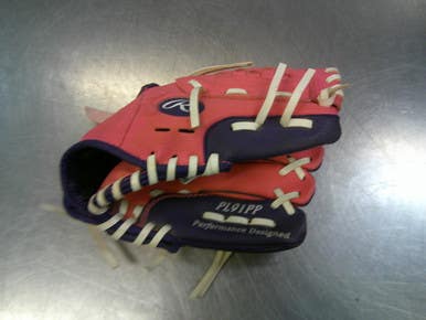 Used Rawlings PLAYERS SERIES BB/SB Glove RH Throw Pink 9" 11339-S000199533