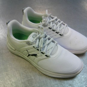 Used Puma Mens Golf Shoes White Senior 9.5 11339-S000199529