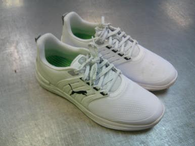 Used Puma Mens Golf Shoes White Senior 9.5 11339-S000199529