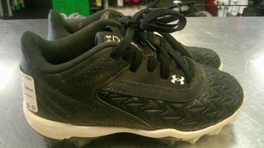 Used Under Armour BASEBALL BB/SB Cleats Black Youth 12.0 11868-S000067940