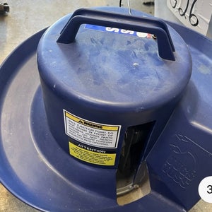 Jugs Toss Portable Blue Baseball Pitching Machine with Power Charger & Instant Screen Pitching Net