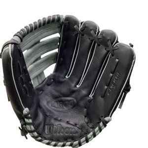Used Wilson A500 FASTPITCH RH Throw Fastpitch Gloves Black 12 1/2" 11347-S000265012