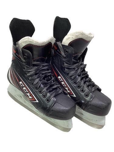 Used CCM FT 440 HOCKEY SKATES Junior Hockey Skate Black Junior 04 11347-S000265000