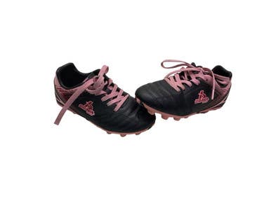 Used Brava BRAVA SOCCER CLEATS BLK/PNK Soccer Cleats Black And Pink Youth 11.0 11347-S000264965
