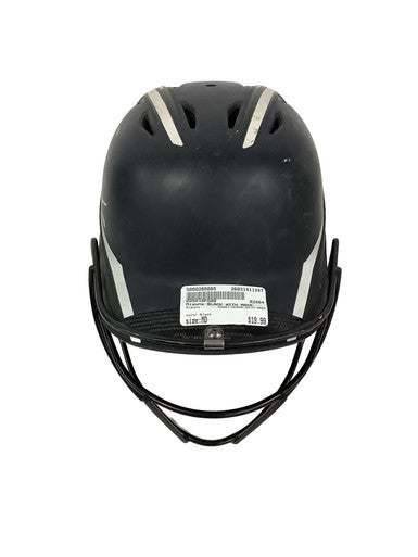 Used Mizuno BLACK WITH MASK Batting Helmet w/Mask Black MD 11347-S000265065