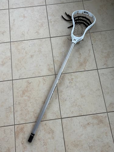 STX Stallion 500 Complete Lacrosse Stick – STX Alloy 12.0 Shaft – White