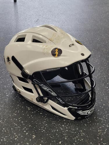 Used Cascade CS Lacrosse Helmet White One Size 11849-S000037425