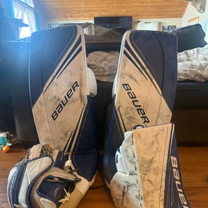 Medium Bauer Vapor 2X Goalie Leg Pads (Used)