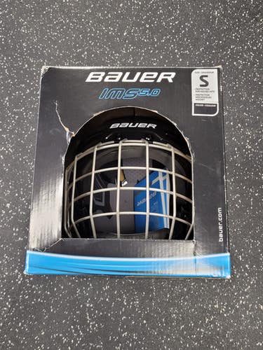 Used Bauer IMS 5.0 Helmet Cage Combo Black SM 11849-S000037161