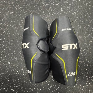 Used STX STALLION Lacrosse Arm Pads/Guards Black MD 11849-S000037163