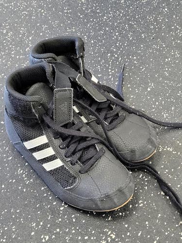 Used Adidas HVC2 Wrestling Shoes Black Junior 02 11849-S000037213