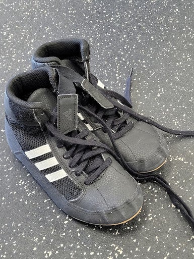 Used Adidas HVC2 Wrestling Shoes Black Junior 02 11849-S000037213