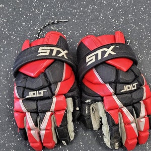 Used STX JOLT Lacrosse Gloves Mens Red MD 11849-S000037349
