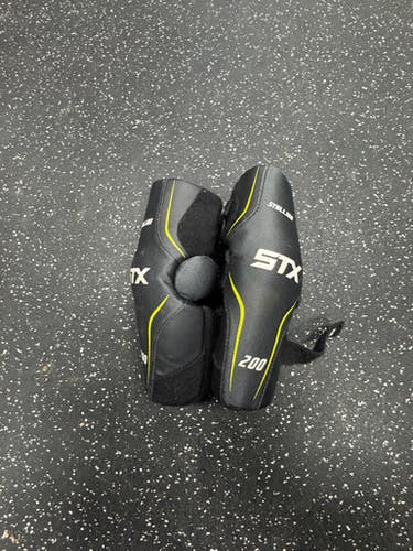 Used STX 200 STALLION Lacrosse Arm Pads/Guards Black SM 11849-S000036892