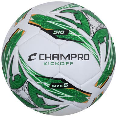 New KICKOFF SZ 4 WHT/GRN SOCCER BALL 11347-CHPSB514WOG