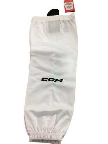New CCM SX5000 SOCK WHITE YOUTH 11347-CCMSX5000YTWHT