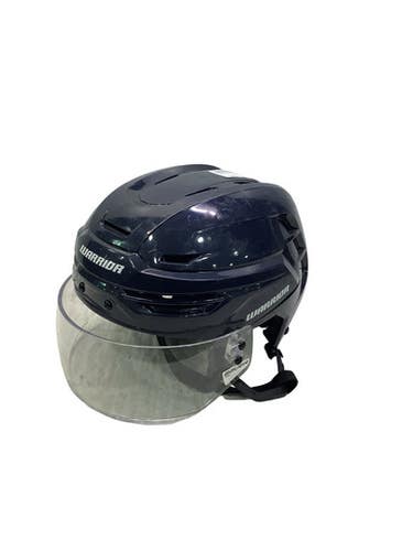Used Warrior ALPHA ONE PRO Helmet Half Visor Combo Navy Blue LG 11347-S000264905