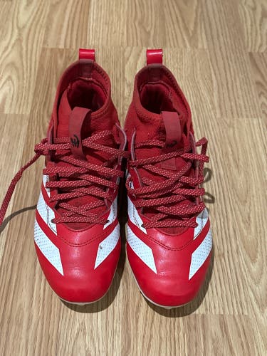 Unisex 6Y (Big Kids / Youth) Adidas adizero Mid Top Molded Cleats (Used)