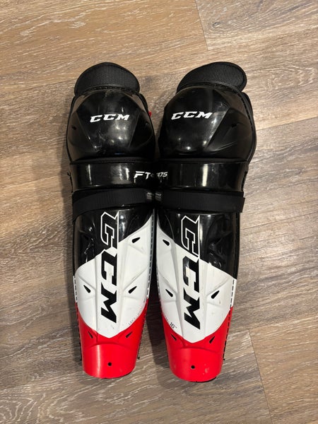 Senior CCM JetSpeed FT475 16" Shin Pads (Used)