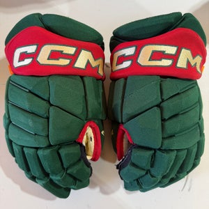 CCM JetSpeed FT1 Pro Stock Hockey Gloves 13” Green WILD 5302