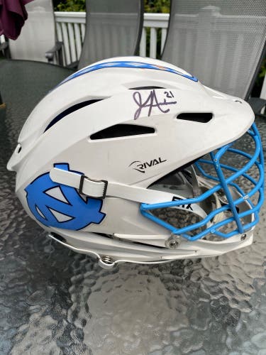 PLL Game worn UNC Lacrosse Helmet (Signed)!