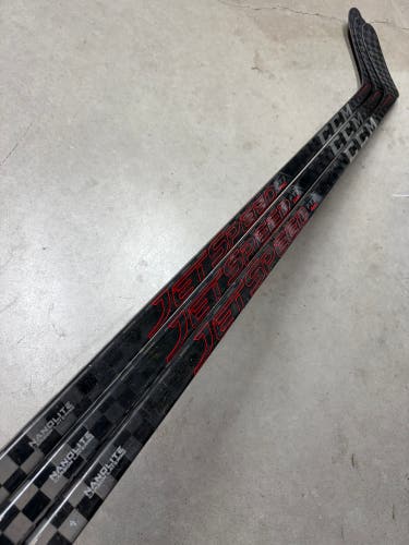 3 PACK 95 Flex P28M Senior CCM JetSpeed FT3 Pro Left Hand Hockey Stick Pro Stock (New)