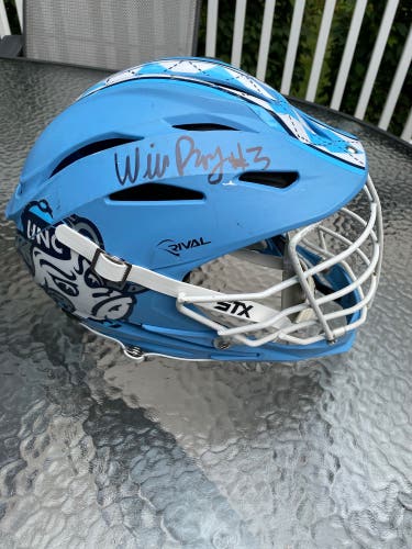 PLL Game worn UNC Lacrosse Helmet (Signed)!
