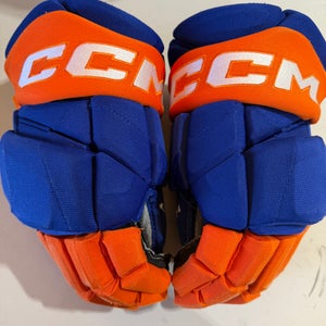 CCM JetSpeed FT1 Hockey Gloves Oilers Pro Stock 14” (Used) 5347