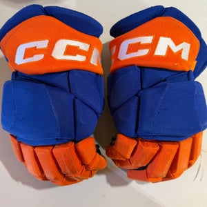 CCM JetSpeed FT1 Hockey Gloves Oilers Pro Stock 14” (Used) 5484