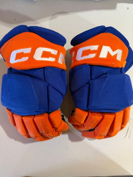 CCM JetSpeed FT1 Hockey Gloves Oilers Pro Stock 14” (Used) 5369