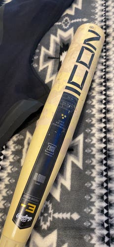 2025 Rawlings Icon Composite BBCOR Certified Bat (-3) 30 oz 33" (Used)