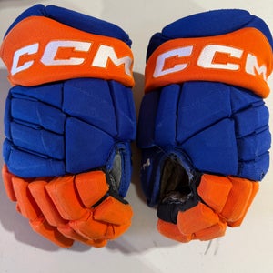 CCM JetSpeed FT1 Hockey Gloves Oilers Pro Stock 13” (Used) 5406