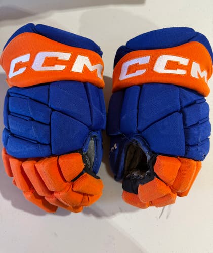 CCM JetSpeed FT1 Hockey Gloves Oilers Pro Stock 13” (Used) 5406