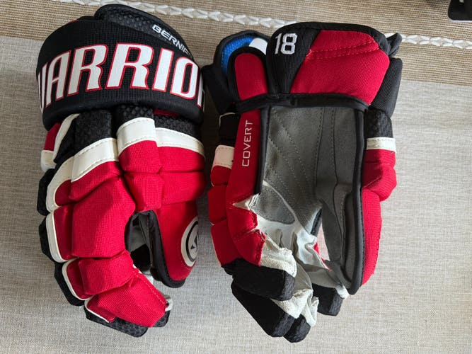 New Jersey Devils Warrior Covert Pro Gloves 13" Pro Stock (New)