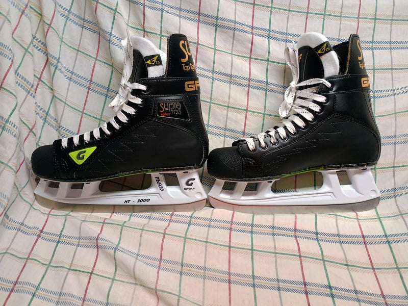 Black Graf Supra 703 Hockey Skates Narrow Width 7.5 (New)