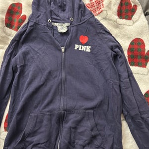 Blue PINK New England Patriots Women's Large Sweatshirt (Used)