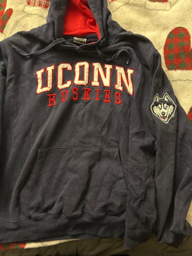 Blue UConn Huskies Adult Unisex Large Sweatshirt (Used)