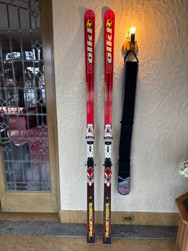 Volkl Racetiger World Cup Race Stock Downhill Skis with Bindings Max Din 20