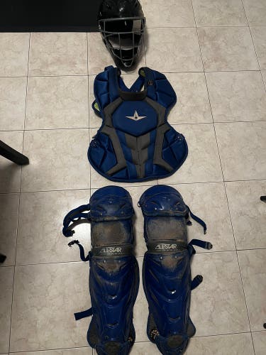 Blue All Star System 7 Catcher's Set (Used)