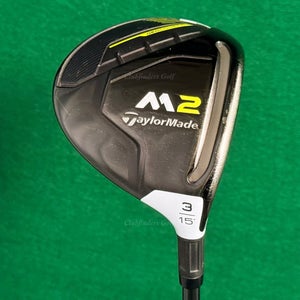 TaylorMade M2 2017 Fairway 15 3 Wood Factory REAX 55 Graphite Regular w/ HC