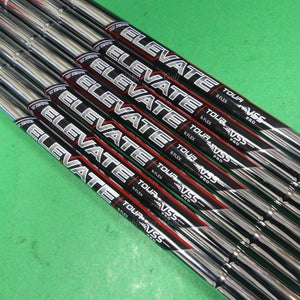 NEW True Temper Elevate Tour VSS Pro .355 Regular Steel Iron Shafts SET OF 7