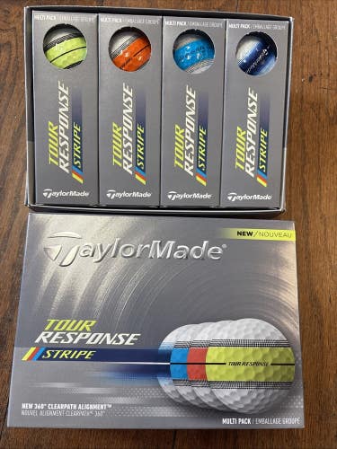 2 Dozen Taylor Made Tour Response Stripe Multi Color Pack