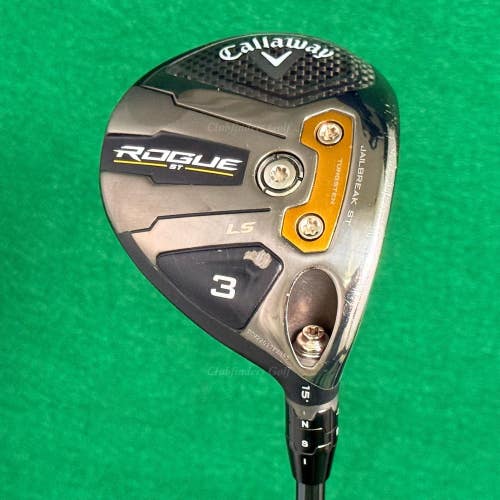 Callaway Rogue ST LS 15 Fairway Wood 3 UST Mamiya LINQ 6F5 Extra Stiff w/ HC