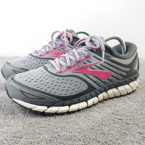Brooks Ariel 18 Womens Size 10 Running Shoes Low Top Gray Pink Walking Sneakers
