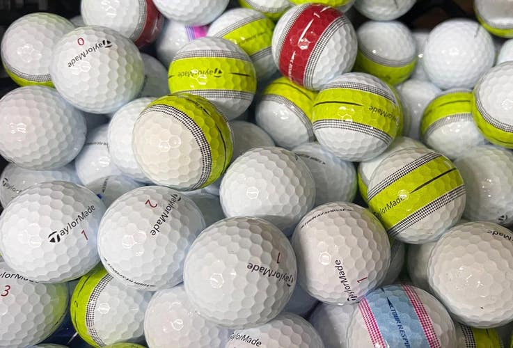 5 Dozen Premium AAA TaylorMade Tour Response Used Golf Balls..White & Banded