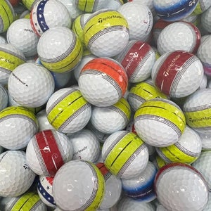 12 Near Mint AAAA TaylorMade Tour Response Used Golf Balls/ Asst White & Banded