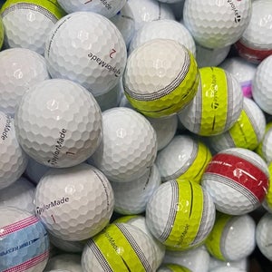 TaylorMade Tour Response 24 Premium AAA Golf Balls,  banded/white balls included