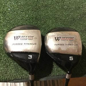 Warrior Custom Golf Woods Set (3W & 5W) Harrison Long Drive Graphite Shafts