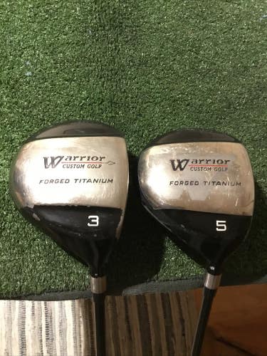Warrior Custom Golf Woods Set (3W & 5W) Harrison Long Drive Graphite Shafts